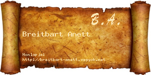 Breitbart Anett névjegykártya
